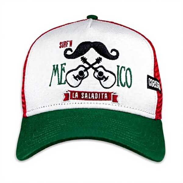 Cappellino da baseball Coastal Mexican Mustache Uomo Verde