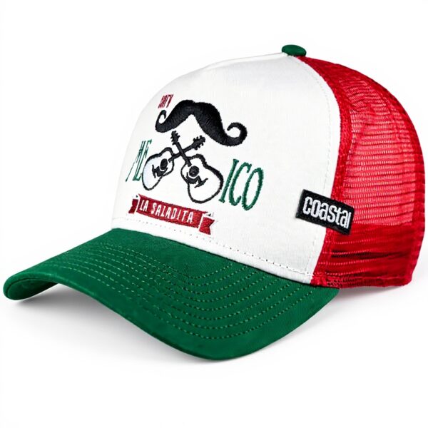 Cappellino da baseball Coastal Mexican Mustache Uomo Verde