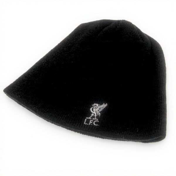 Berretto Liverpool FC Nero Maglia Stemma Ufficiale