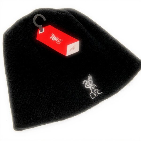 Berretto Liverpool FC Nero Maglia Stemma Ufficiale