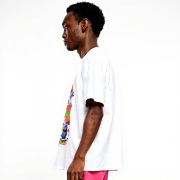 T-shirt Space Jam Teamwork Mister Tee Oversize Uomo Lilla