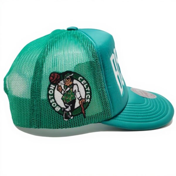 Cappello Boston Celtics Mitchell Ness Satin Trucker Verde