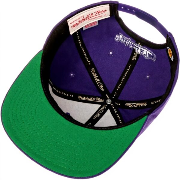 Cappellino Lakers Mitchell Ness Berretto Baseball Lilla