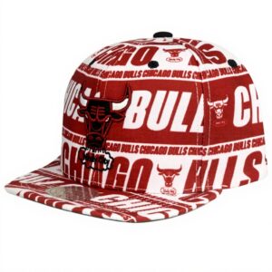 Cappellino Baseball Mitchell Ness Chicago Bulls Bianco Uomo