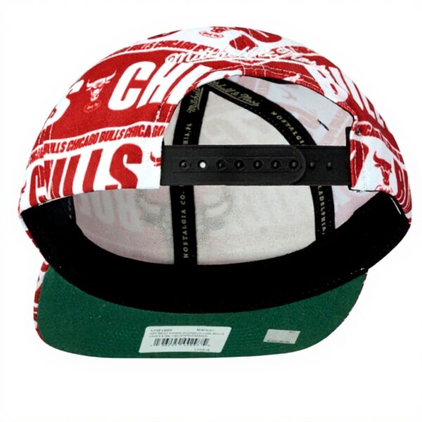 Cappellino Baseball Mitchell Ness Chicago Bulls Bianco Uomo