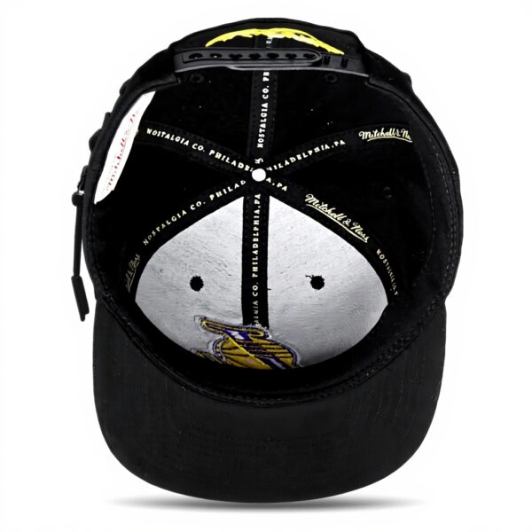 Berretto da baseball Mitchell Ness Nero struttura ricamata