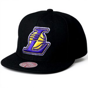 Berretto da baseball Mitchell Ness Nero struttura ricamata