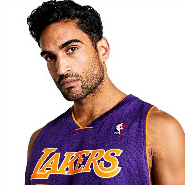 Camicia Lakers Mitchell Ness Donna Uomo Poliestere Leggera