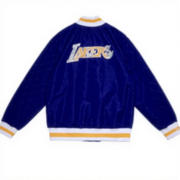 Mitchell Ness Lakers Jacket Uomo Cotone 75Th Anniversary