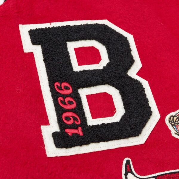 Giacca NBA Chicago Bulls Mitchell Ness Lana Varsity Uomo-3