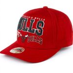 Cappellino Chicago Bulls Mitchell Ness NBA Snapback Rosso