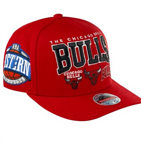 Cappellino Chicago Bulls Mitchell Ness NBA Snapback Rosso