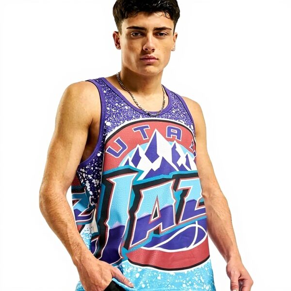 Canotte Utah Jazz Mitchell Ness Poliestere Mesh XL Viola