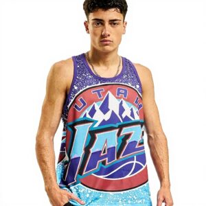 Canotte Utah Jazz Mitchell Ness Poliestere Mesh XL Viola
