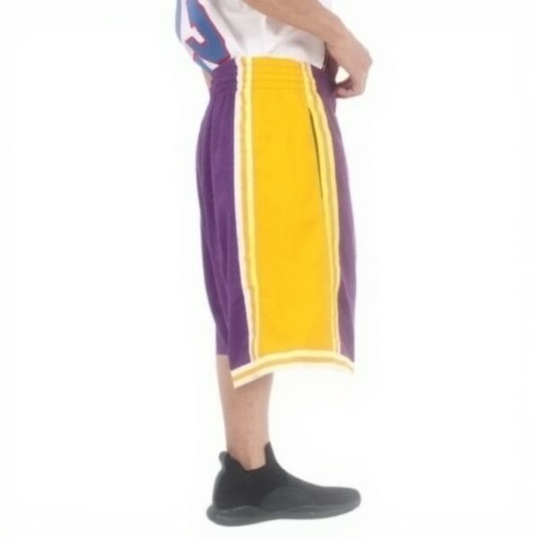 Pantaloncini NBA Lakers Mitchell Ness Swingman Uomo Lilla