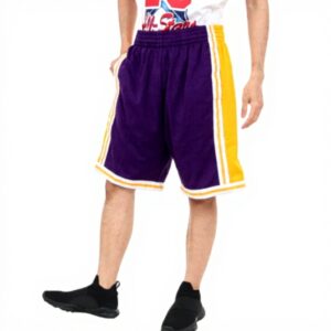 Pantaloncini NBA Lakers Mitchell Ness Swingman Uomo Lilla