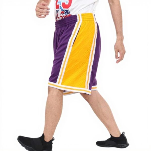 Pantaloncini NBA Lakers Mitchell Ness Swingman Uomo Lilla
