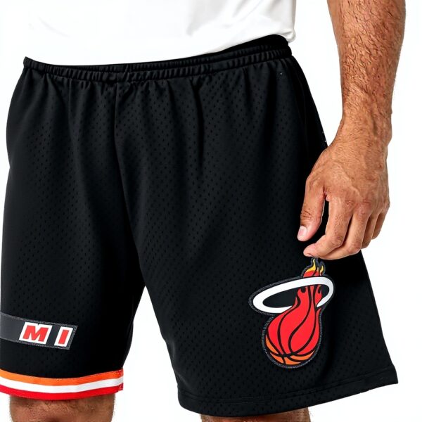 Pantaloncini sportivi Mitchell Ness Uomo Nero Poliestere