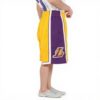 Pantaloncini sportivi Mitchell Ness Lakers oro uomo