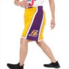 Pantaloncini sportivi Mitchell Ness Lakers oro uomo