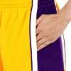 Pantaloncini sportivi Mitchell Ness Lakers oro uomo