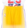 Pantaloncini sportivi Mitchell Ness Lakers oro uomo