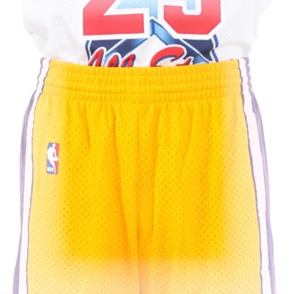 Pantaloncini sportivi Mitchell Ness Lakers oro uomo