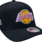 Berretto NBA Mitchell Ness Lakers nero snapback acrilico-0