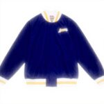 Giacca Lakers 75th Anniversary Mitchell Ness Blu Poliestere