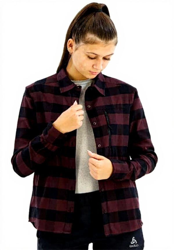 Odlo Langarm Wandershirt Damen Funktionsshirt Wandern