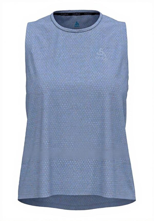 Odlo Top Donna Canotta Sportiva Blu Raffreddamento Naturale