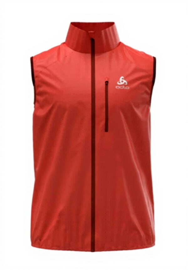 Odlo Gilet Corsa Uomo Zeroweight Antivento Impermeabile