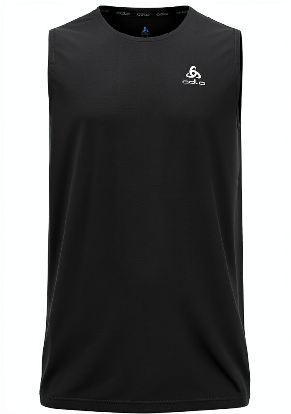 Canottiera Uomo Odlo Nero Poliestere Termica Sport-0