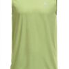 Camicia da corsa senza maniche Odlo Uomo Nero Sharp Green-0