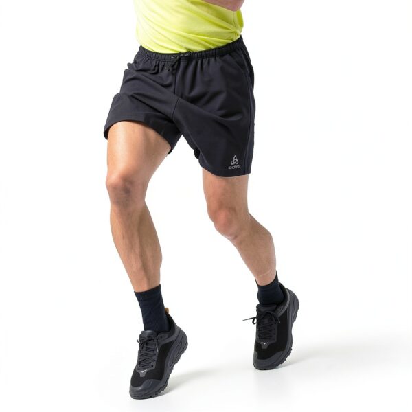 Pantaloncini da corsa Odlo Nero Uomo Leggeri Regolabili-4
