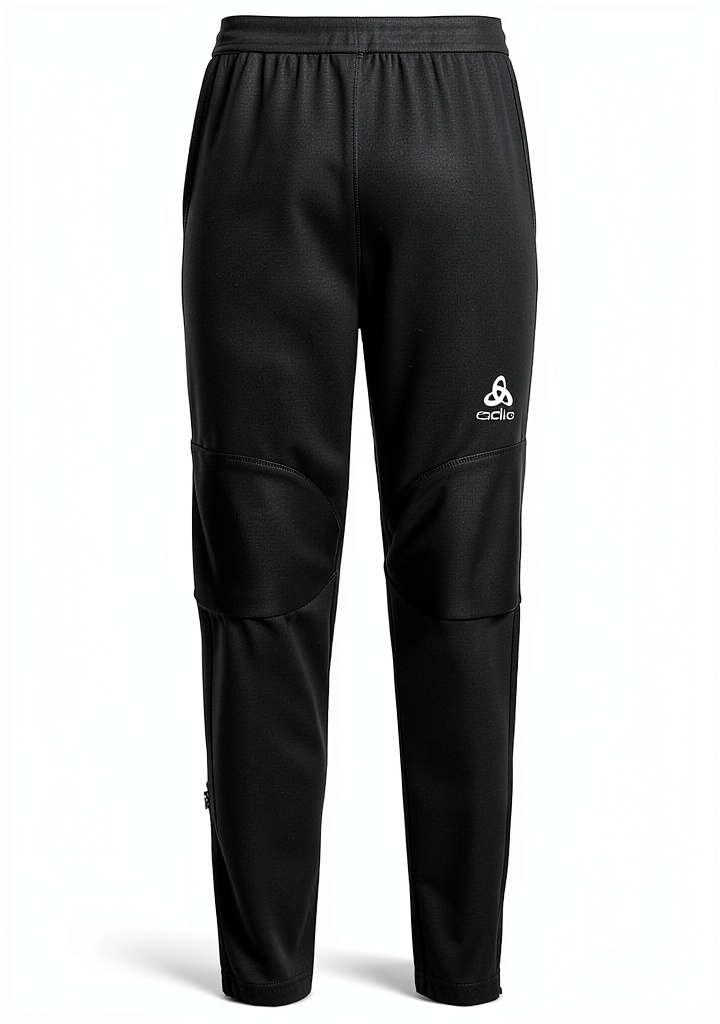 Uomo che indossa i pantaloni Odlo Zeroweight durante una corsa in montagna