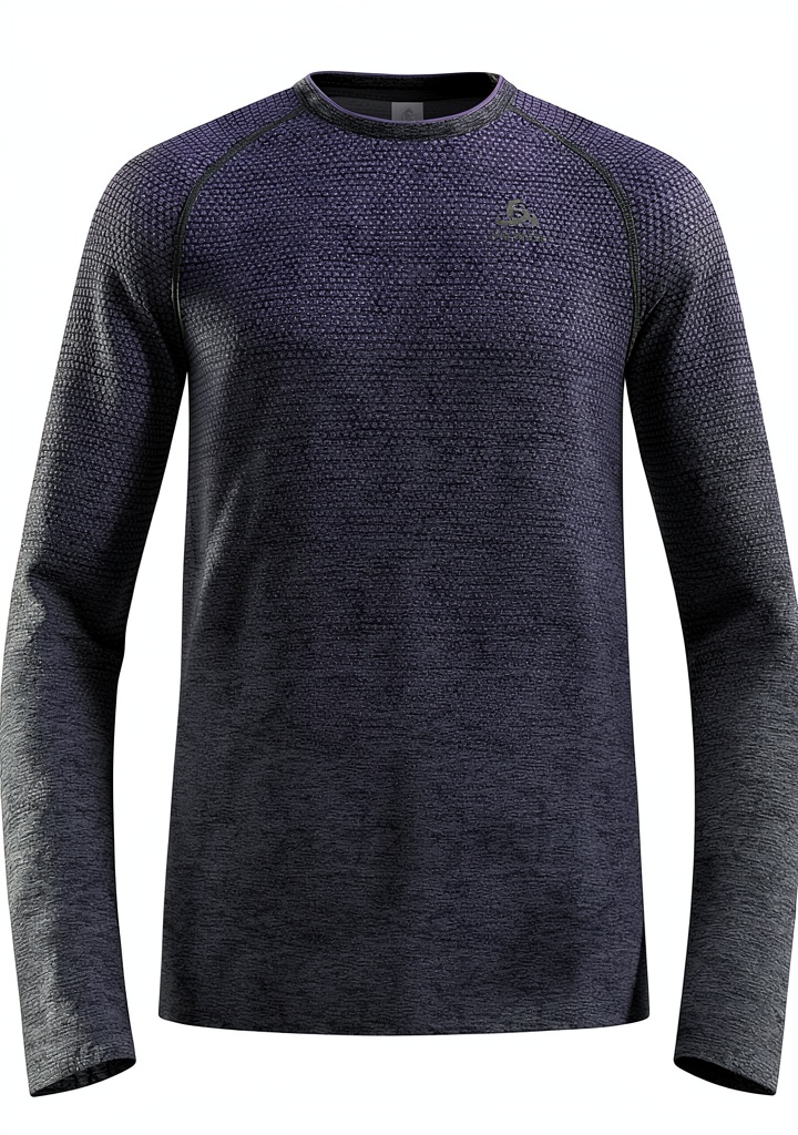Maglia Odlo Essential Seamless indossata durante trail running in condizioni umide
