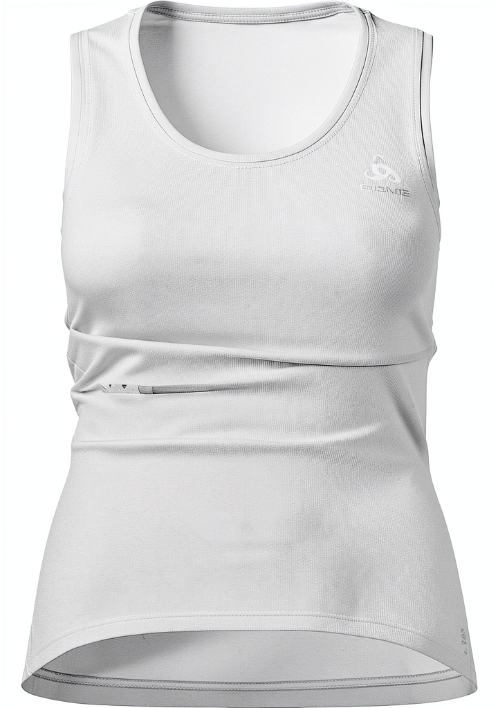 Donna che indossa la canottiera Odlo Active F-Dry Light durante una corsa