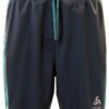 Pantaloncini Running Uomo Odlo Blue Wing Teal Saxony Blue-0