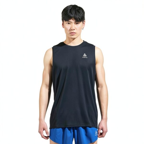 Canottiera Uomo Odlo Nero Poliestere Termica Sport-1