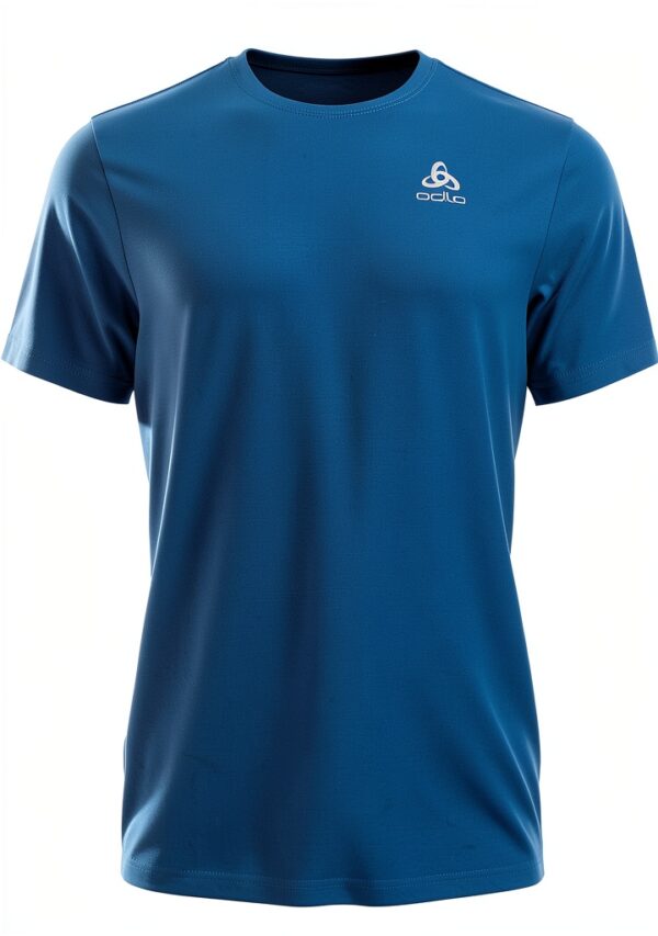 T-Shirt Uomo Odlo Cardada Steel Grey Leggera Antibatterica