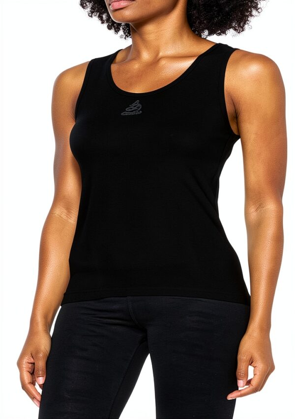 Canotta sportiva Odlo donna poliestere slim nero-0
