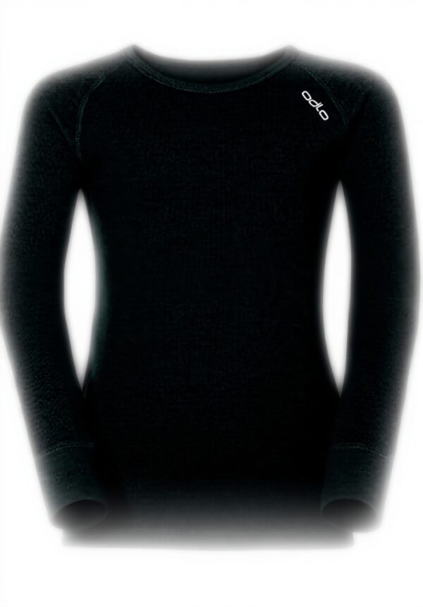 Odlo maglia termica bambino maniche lunghe nero 10459