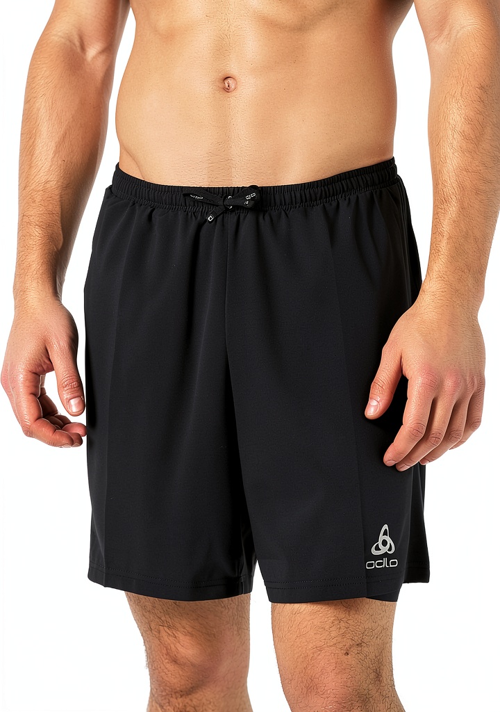'Pantaloncini da corsa Odlo Essentials indossati durante un allenamento'