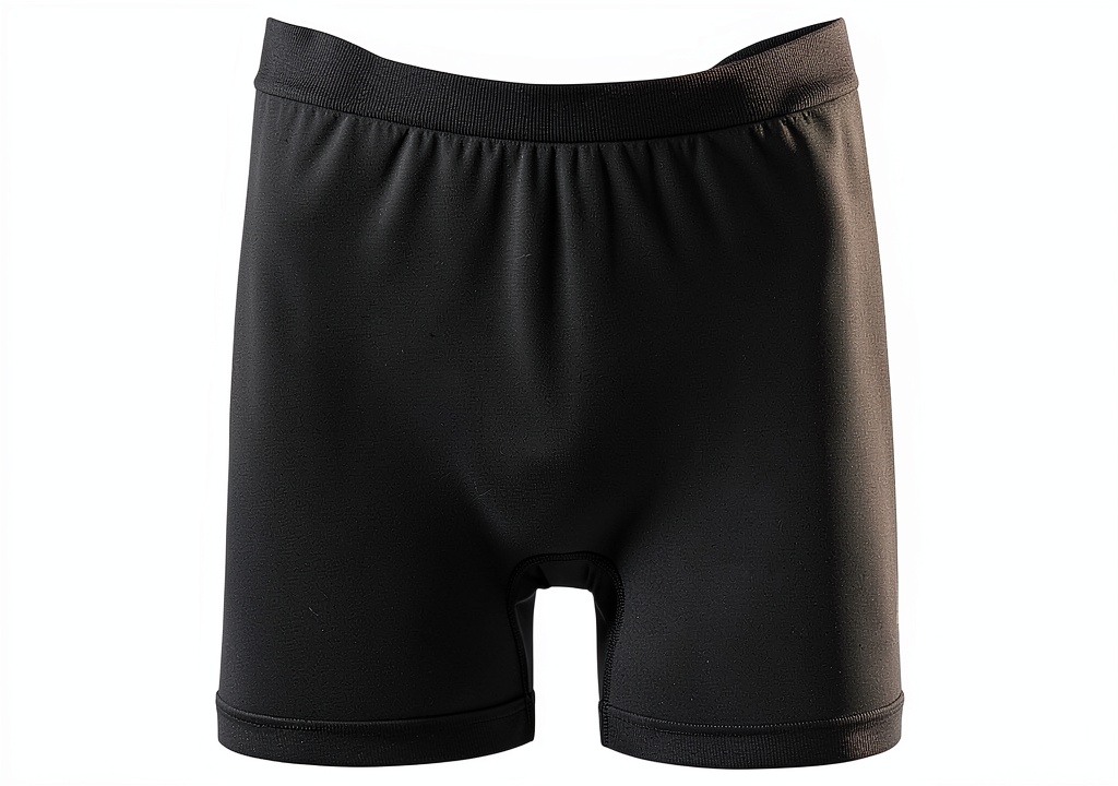 Mutandina sportiva donna Odlo in black displayed on a mannequin in a gym setting