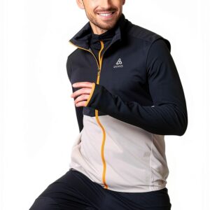Gilet da corsa Odlo antivento caldo leggero per uomo-0