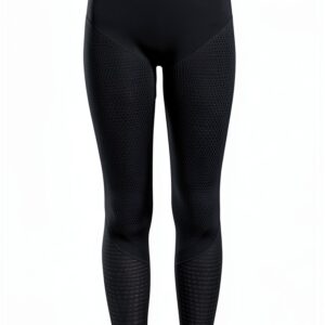 Pantaloni termici bambini ODLO neri comodi senza cuciture-0