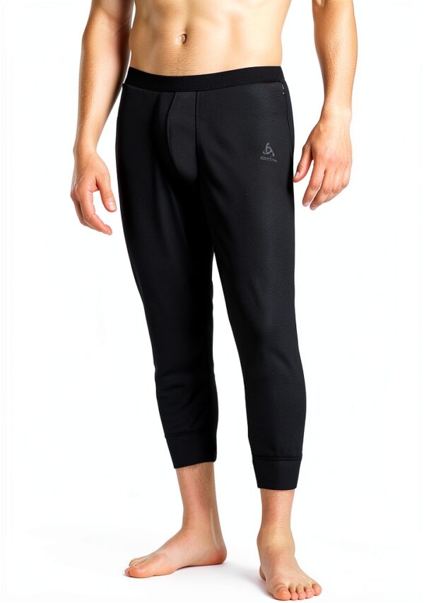 Pantalone termico Odlo Nero materiale morbido asciugatura-1