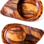 Ciotole legno di ulivo Yang BZB Goods set 2 pezzi marrone-0