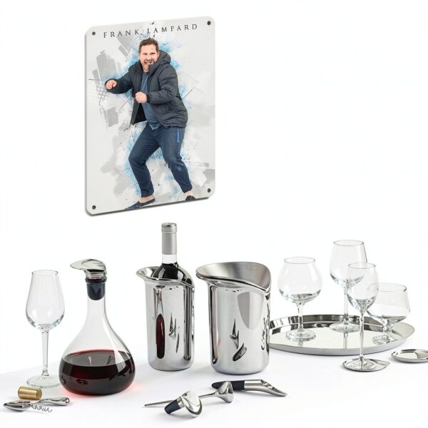 Targa in metallo vintage Frank Lampard 30x40 cm per pub e casa-3